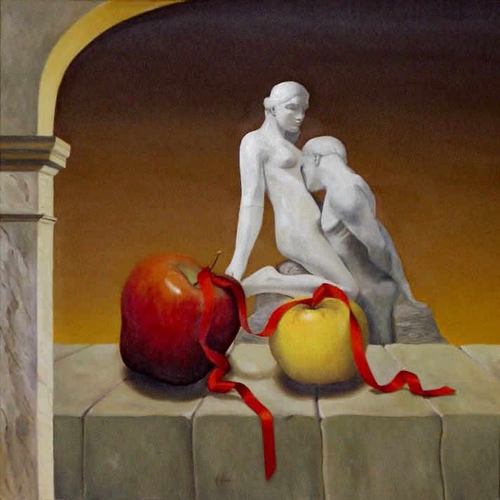 2005 roberta rossi – Idillio – olio su tela – 60 x 60