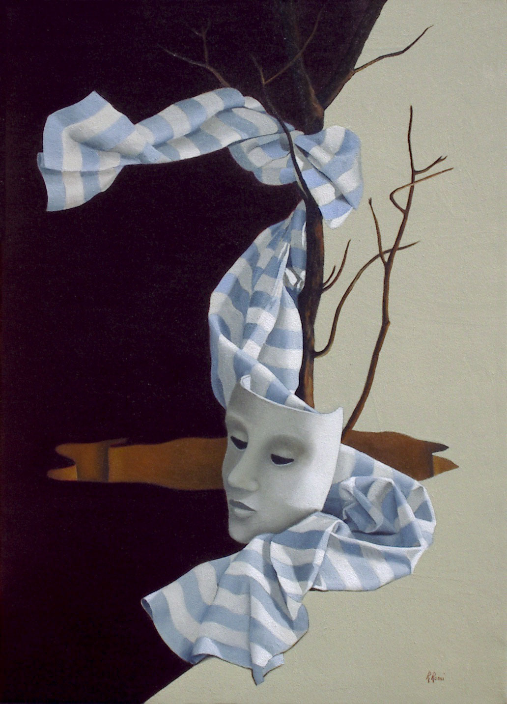 2005 roberta rossi – La Maschera Della Vita – olio su tela – 70 x 50