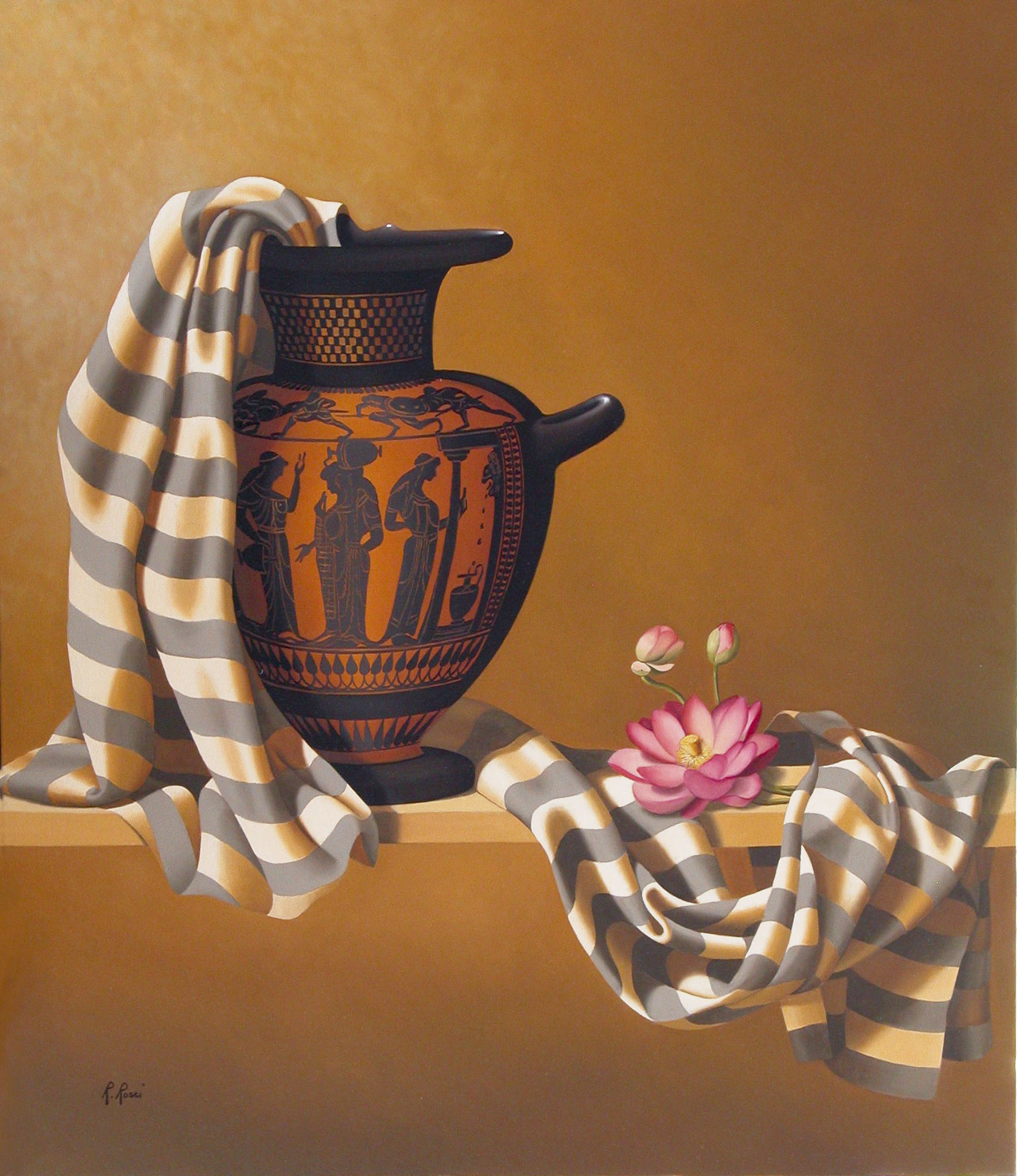 2008 roberta rossi – Donne alla fontana – olio su tela – 70 x 60