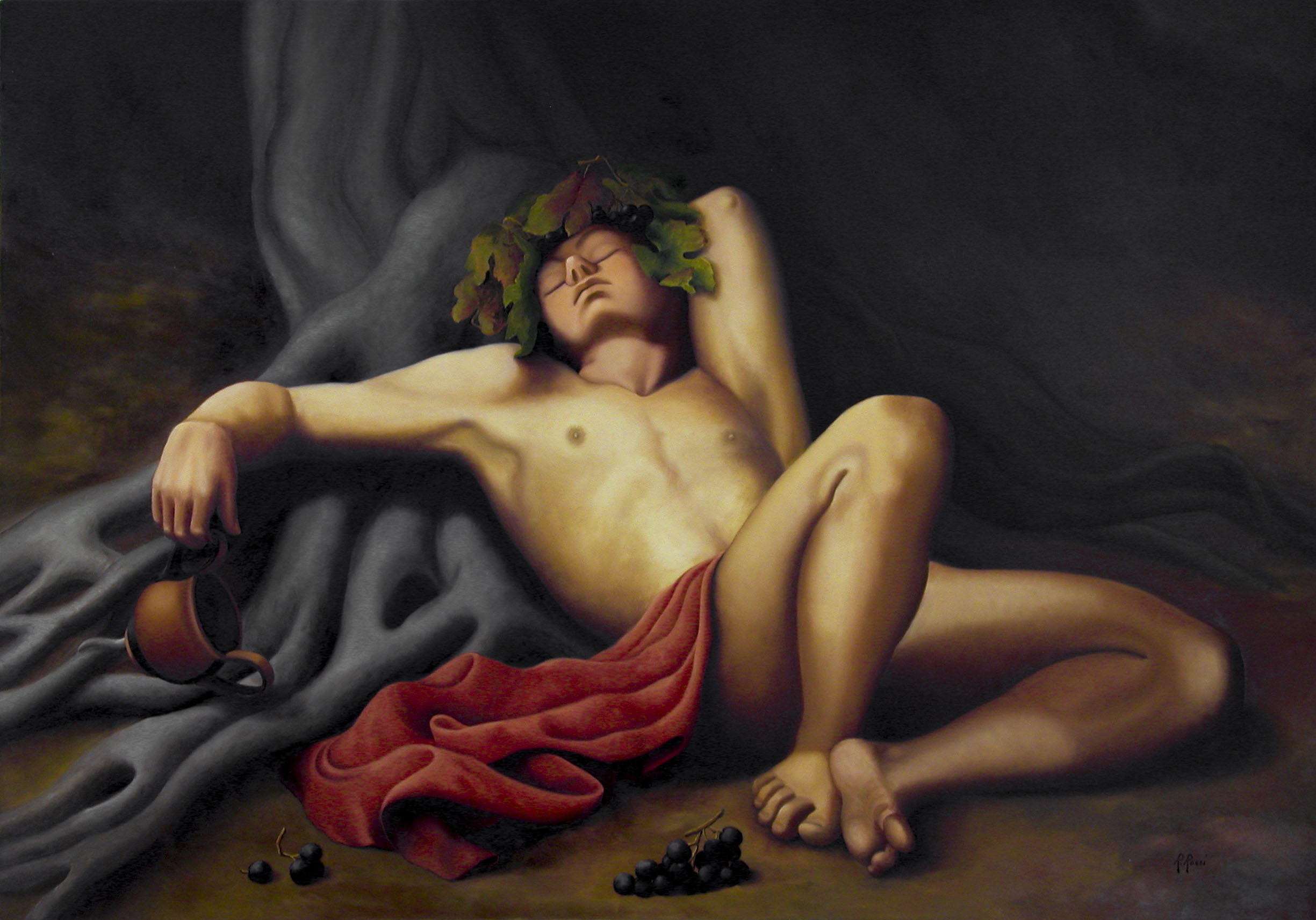 2008 roberta rossi – Il sonno di Dioniso – olio su tela – 70 x 100