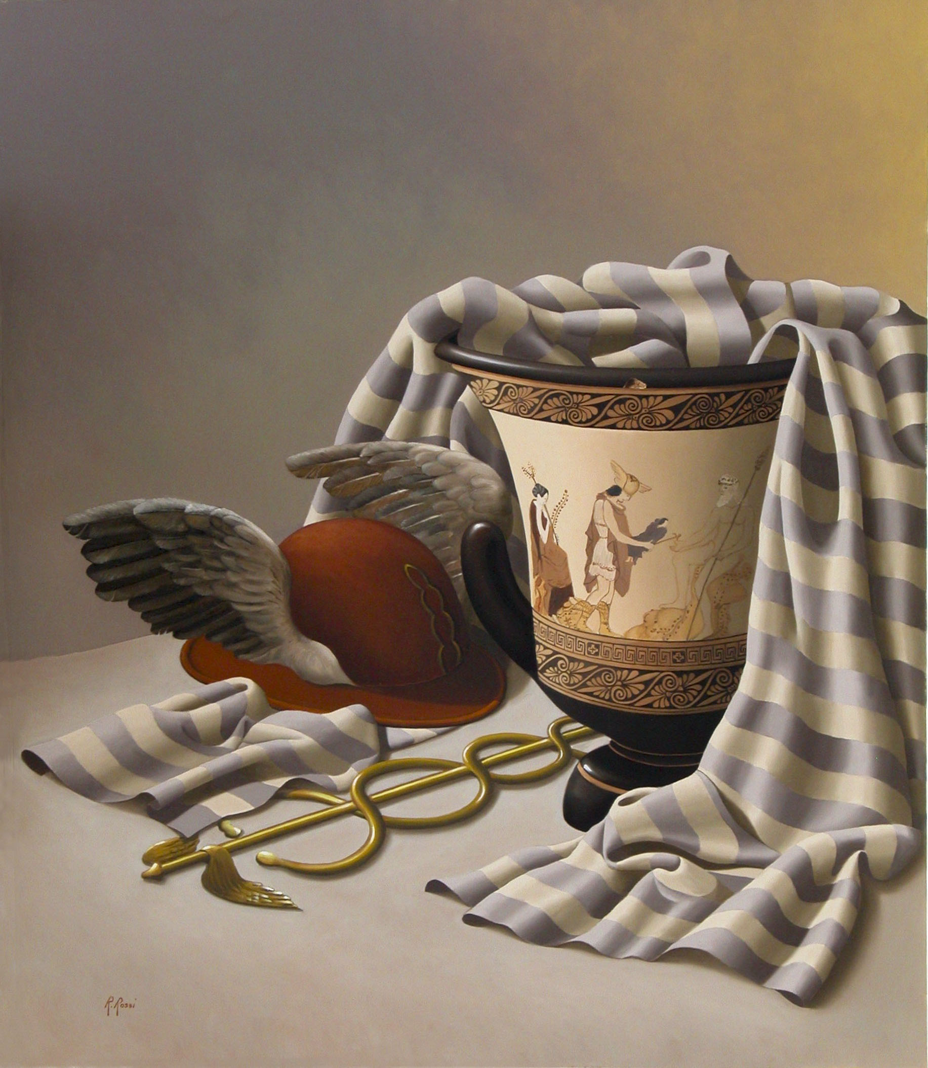 2008 roberta rossi – Le ali di Hermes – olio su tela – 70 x 60