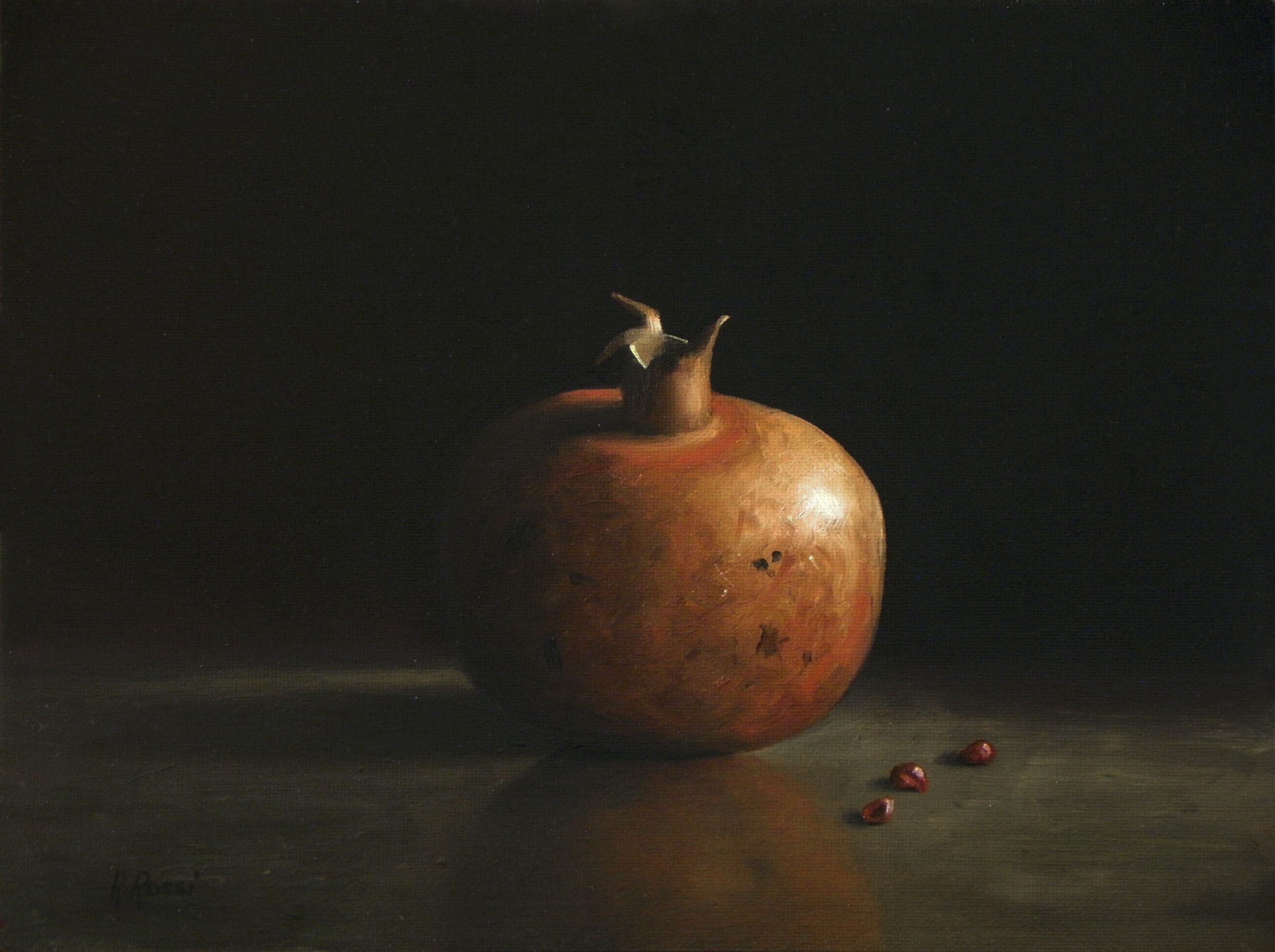 2014 roberta rossi – Frutto e semi – olio su tavola – 18 x 24
